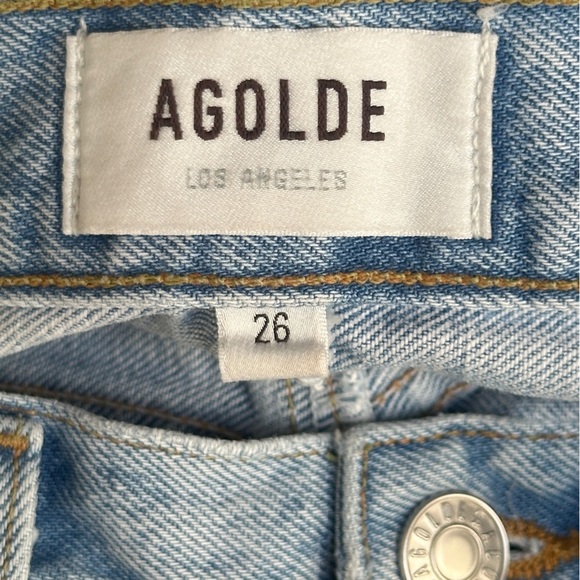 Agolde Denim Hilla Skirt In Practice (light blue) Size 26 - Picture 10 of 12